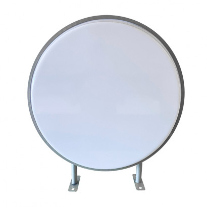 BANDEROLA ACRILICO REDONDA DIAMETRO 60CM (RECTA)